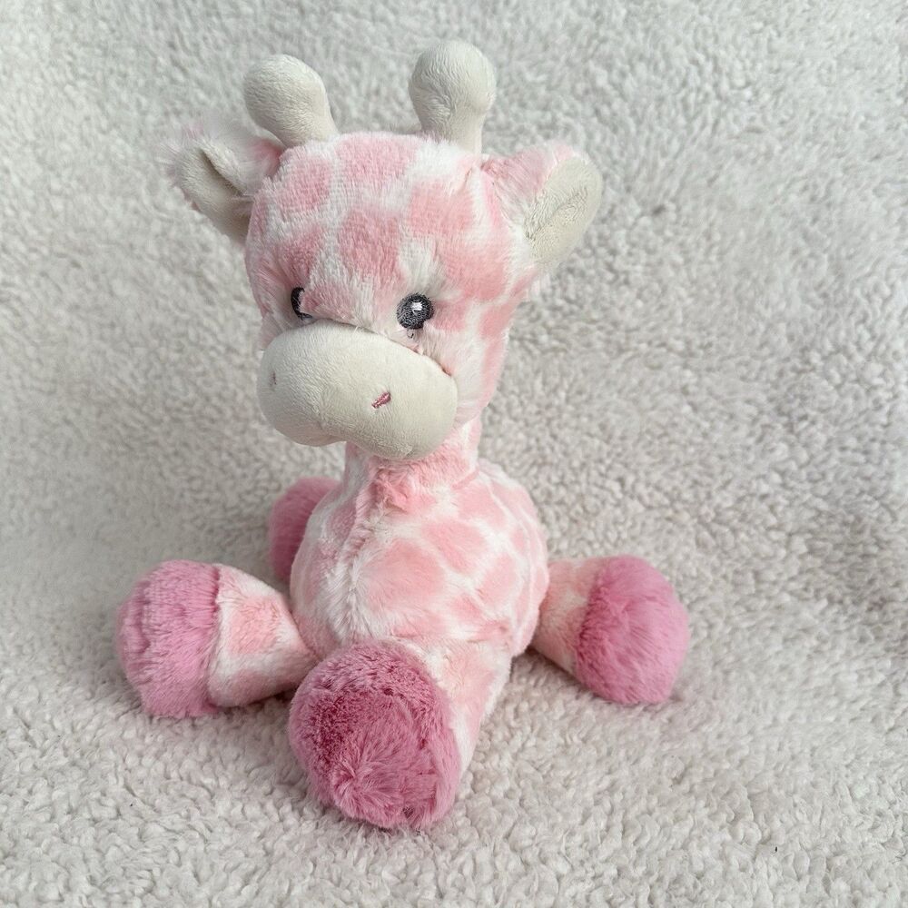 Ebba Jolitee Pink Loppy Giraffe Plush Rattle Stuffed Animal 10" Toy 2022